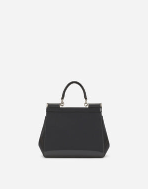 SMALL SICILY HANDBAG IN POLISHED CALFSKIN