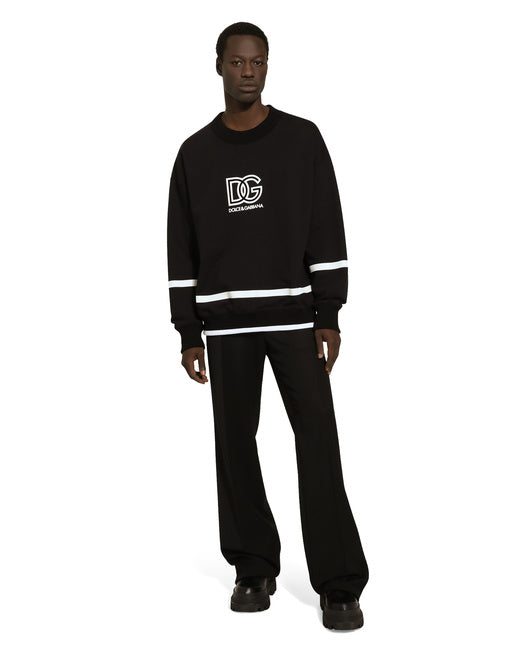 ROUND-NECK SWEATSHIRT WITH DG LOGO