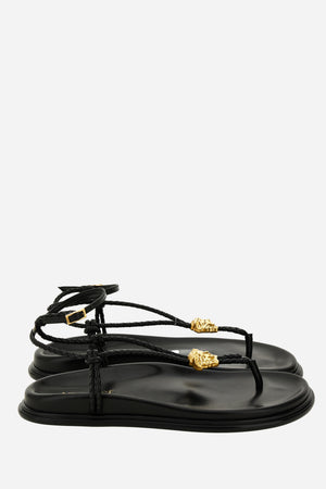 La Medusa Sandal T.10 In Lamb Leather