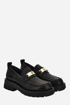 Versace Tank Loafer In Calf Leather