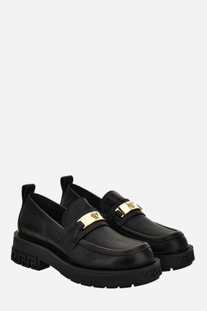 Versace Tank Loafer In Calf Leather