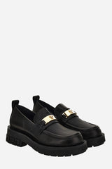 Versace Tank Loafer In Calf Leather