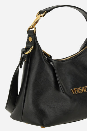 Versace Tag Hobo In Lamb Leather