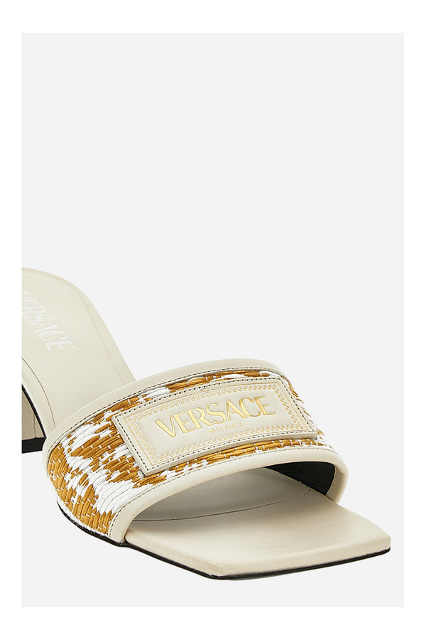 Theia Mule In Fabric-Calf Leather