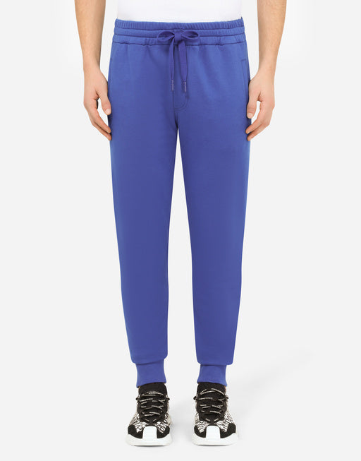 JERSEY JOGGING PANTS WITH BRANDED PLATE