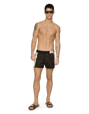 SWIM SHORTS WITH CONTRASTING BAND