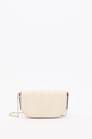 POUCH CON CATENA VLOGO WALK IN VITELLO
