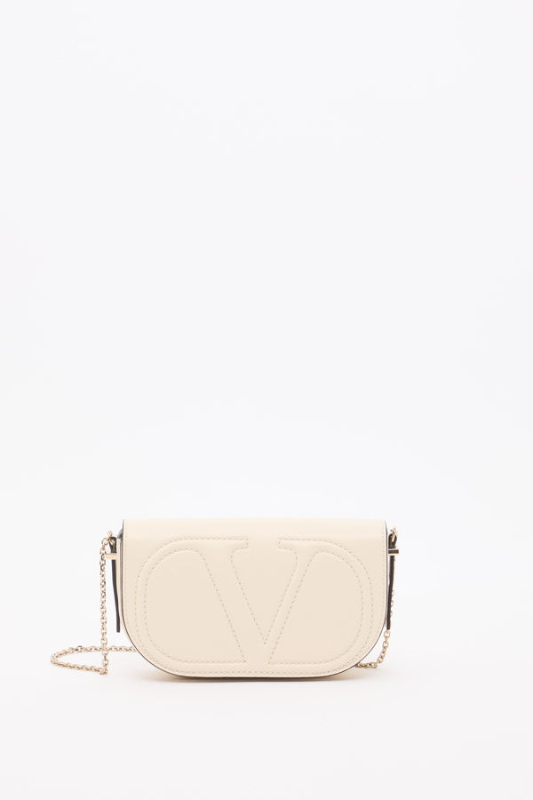 POUCH CON CATENA VLOGO WALK IN VITELLO