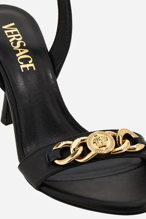 Icon Chain Sandal  In Calf Leather