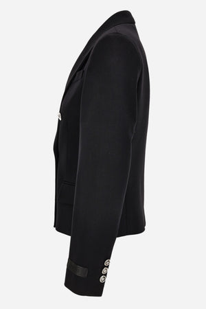 Informal Jacket In Responsible Stretch Wool Grain De Poudre