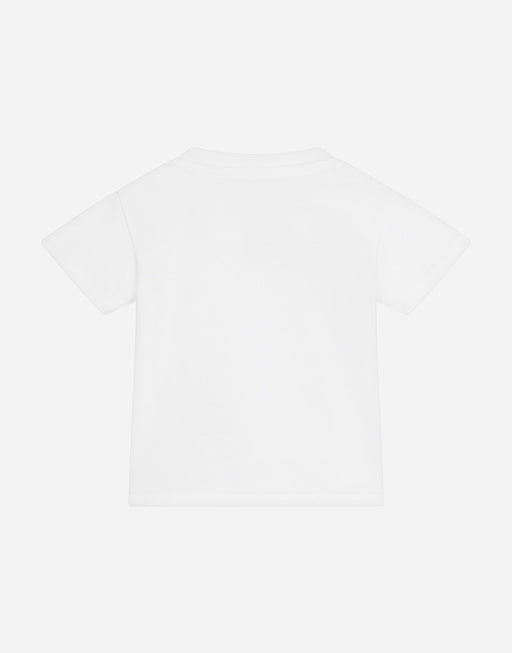 JERSEY ROUND-NECK T-SHIRT WITH DG SPORT PATCH
