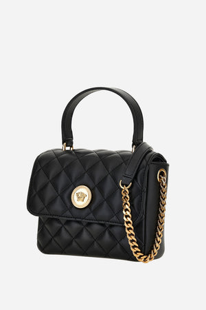 Icon Mini Top Handle In Quilted Lamb Leather