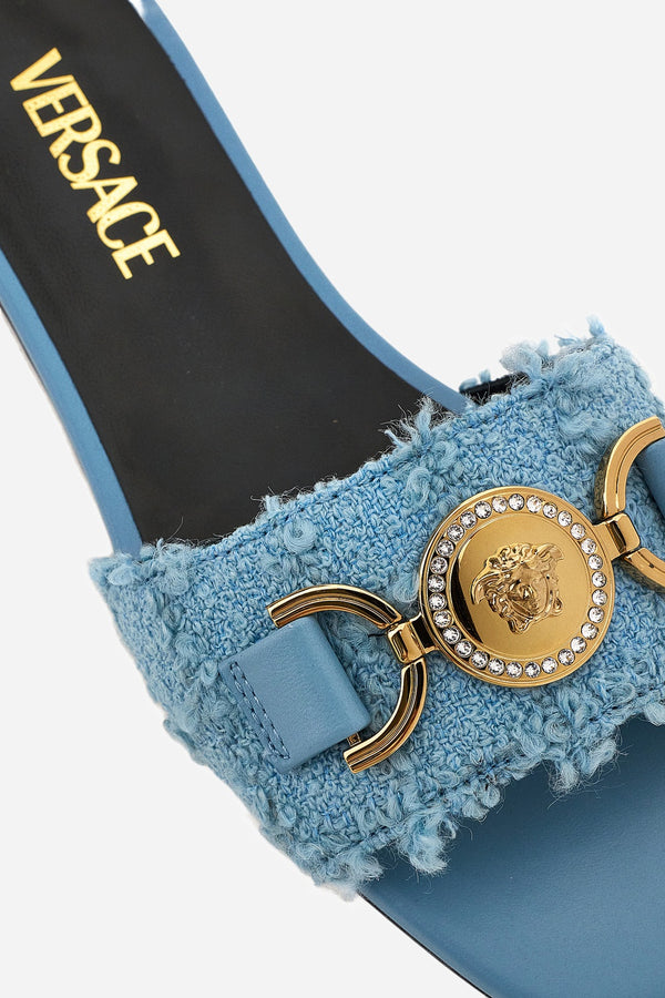 Medusa 95 Flat Sandal H.10 In Fabric