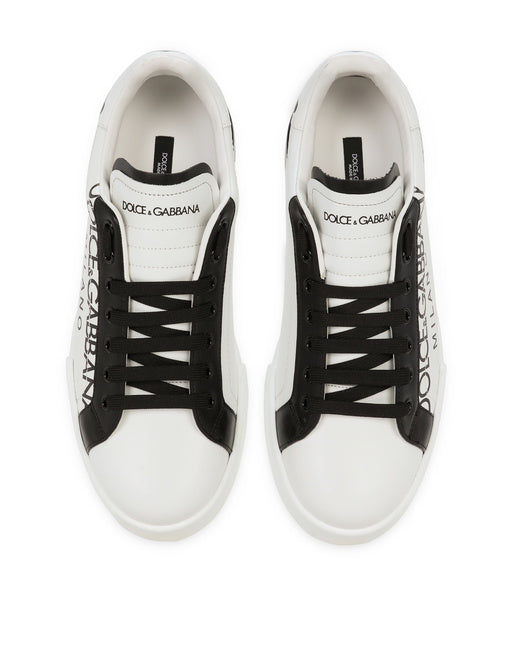 PORTOFINO SNEAKERS IN PRINTED PATENT CALFSKIN