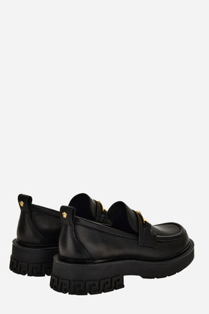 Versace Tank Loafer In Calf Leather
