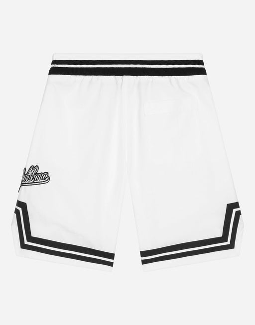 POPLIN SHORTS WITH PATCH EMBELLISHMENT