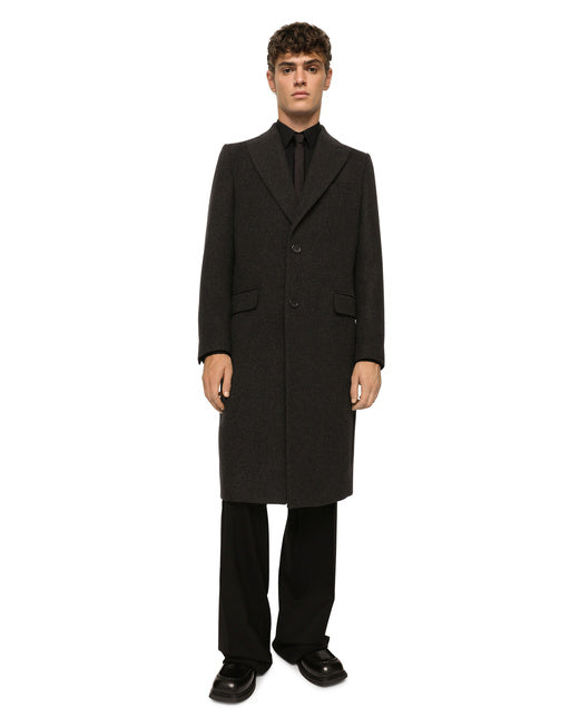 SINGLE-BREASTED WOOL COAT
