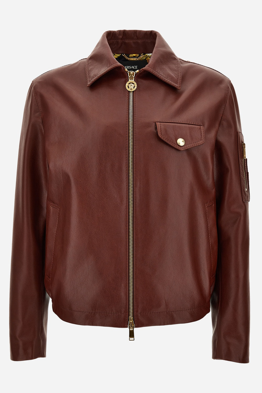 Blouson Leather In Soft Plain Leather