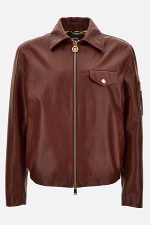 Blouson Leather In Soft Plain Leather