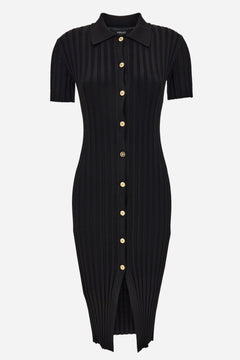 Knit Dress In Viscose Fine Ribs