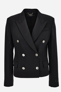 Informal Jacket In Responsible Stretch Wool Grain De Poudre
