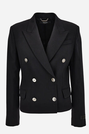 Informal Jacket In Responsible Stretch Wool Grain De Poudre