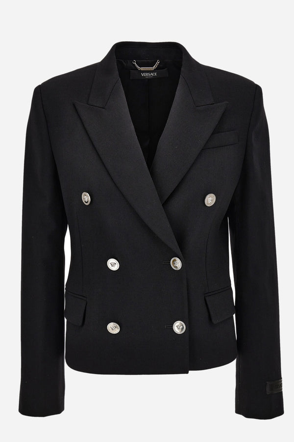 Informal Jacket In Responsible Stretch Wool Grain De Poudre