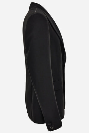 Evening Jacket In Mohair Wool Fabric-Hotfix Embroidery