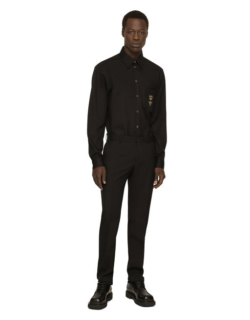 MARTINI COTTON SHIRT WITH EMBROIDERY