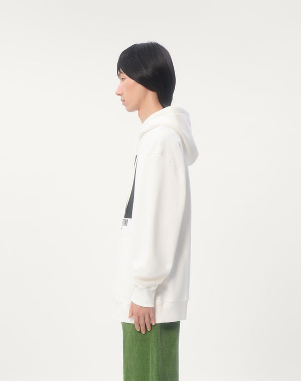 Felpa In Cotone Con Cappuccio E Stampa Chez Valentino