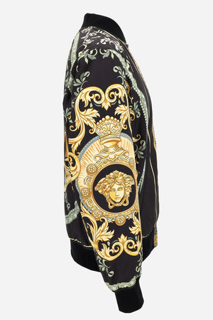Blouson In Poly Statues Crest Canvas Print Fabric + Plain Technical Fabric