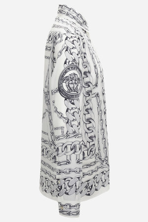Informal Shirt In Twill Poly Medusa Chain Print