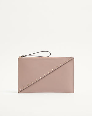 POUCH VALENTINO GARAVANI ROCKSTUD WISPY IN VITELLO