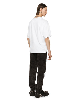 COTTON T-SHIRT WITH DG LOGO PRINT