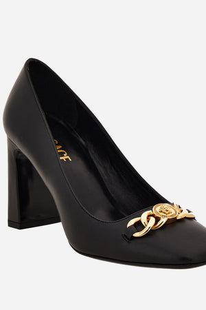 Icon Chain Pump  In Calf Leather