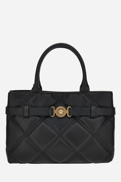 Medusa Biggie Small Tote In Quilted Calf Leather