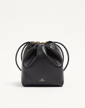Mini Borsa A Sacchetto Vlogo Pouf In Nappa