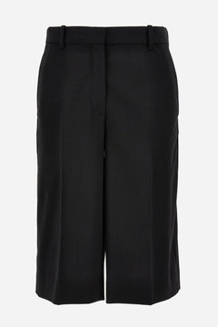 Shorts In Responsible Wool Gabardine Strecht