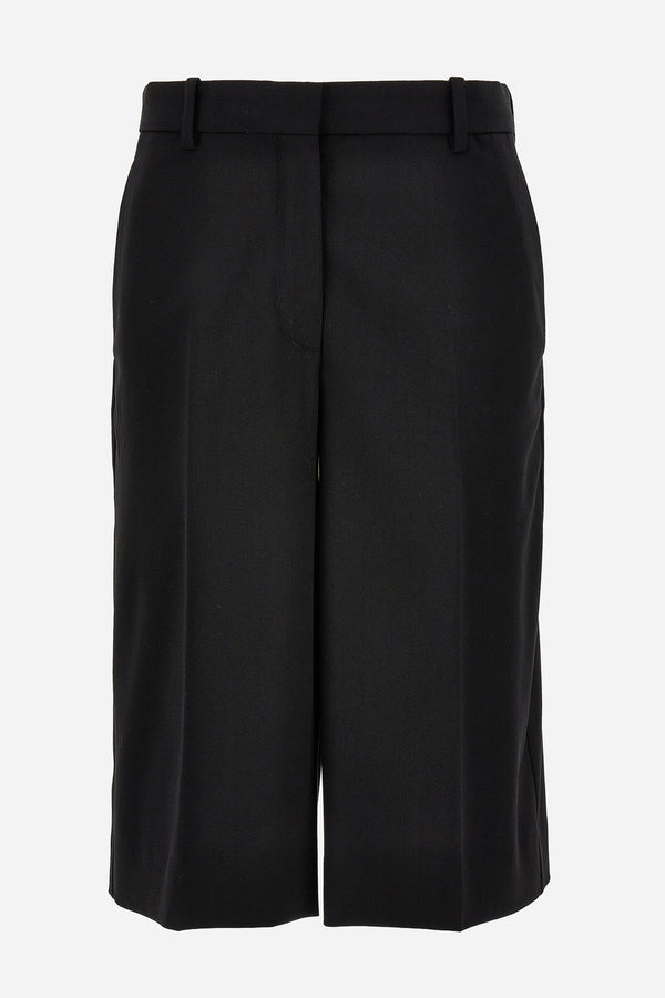 Shorts In Responsible Wool Gabardine Strecht