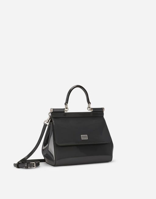 SMALL SICILY HANDBAG IN POLISHED CALFSKIN