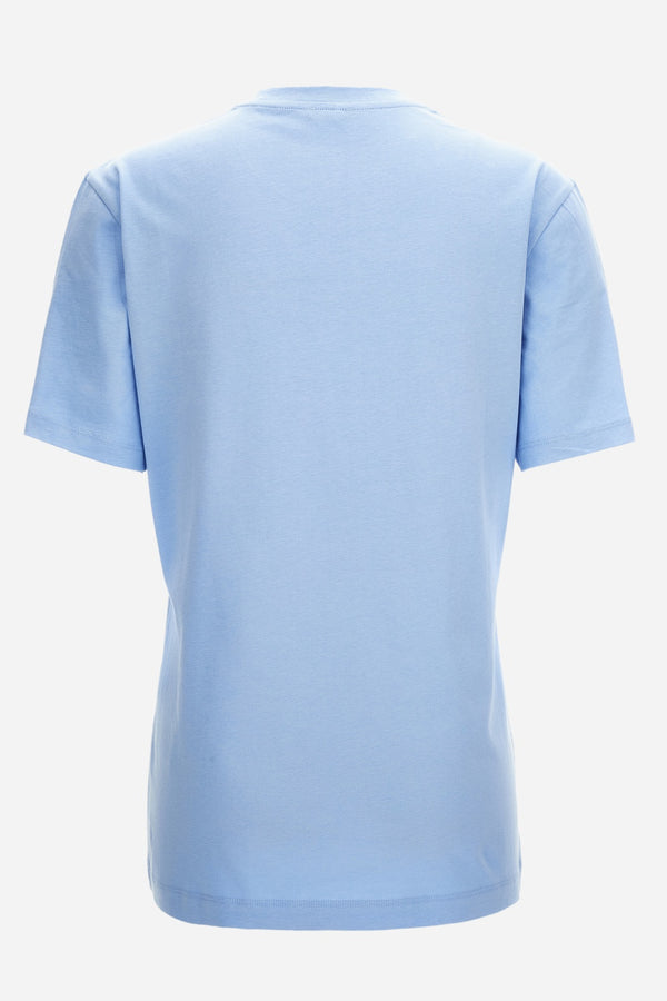T-Shirt In Jersey Fabric With Medusa Lamina Print
