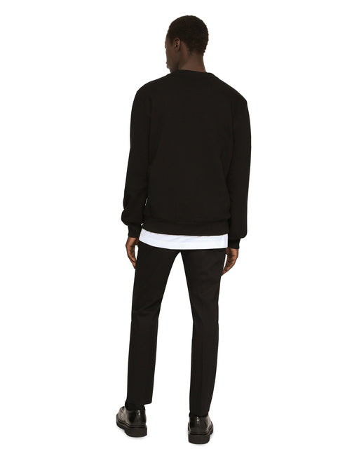 JERSEY SWEATSHIRT WITH DG EMBROIDERY