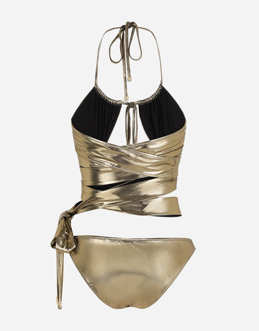 BIKINI WITH WRAPAROUND LACE TIES