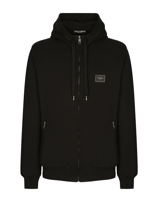 JERSEY ZIP-UP HOODIE