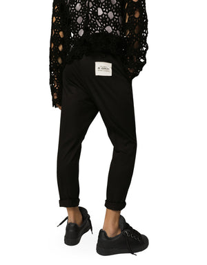 TAILORED STRETCH COTTON PANTS