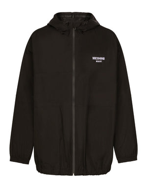 HOODED NYLON JACKET WITH DGVIB3 PATCH