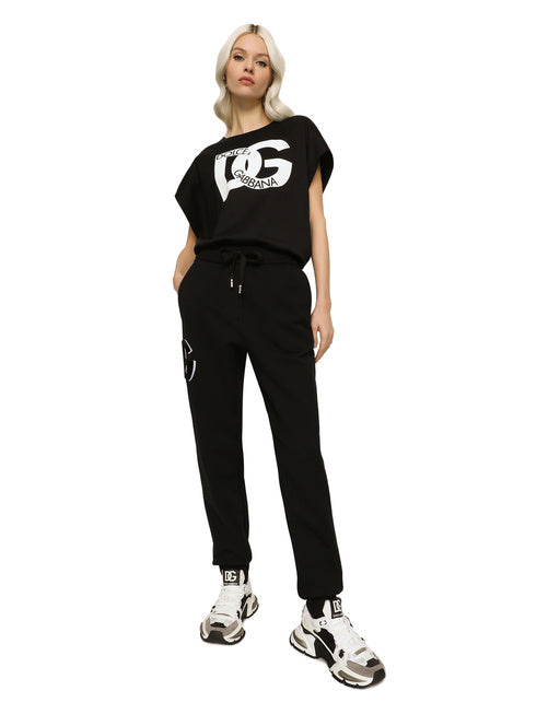 JOGGING PANTS WITH DG LOGO PATCH