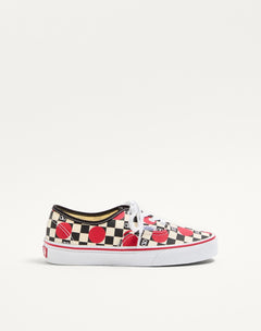 Sneaker Low-Top Valentino Garavani And Vans In Tessuto Con Stampa VLogo Checkerboard E Dettaglio Pois