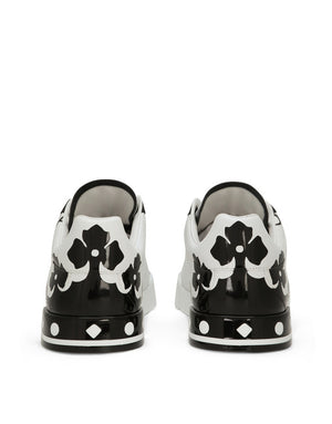 PORTOFINO SNEAKERS IN PRINTED PATENT CALFSKIN