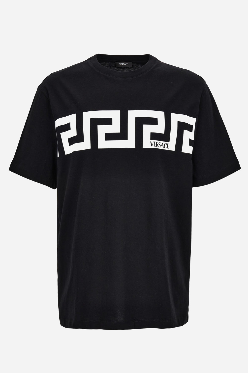 T-Shirt In Cotton Jersey-Greca Print